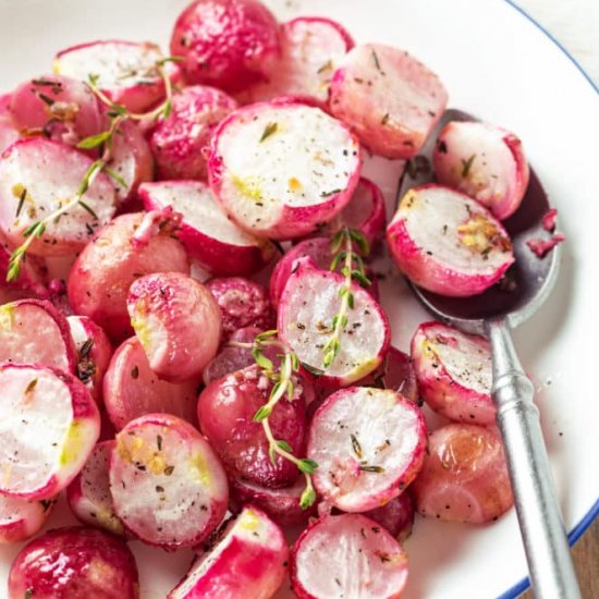 Low-Carb Roasted Radishes