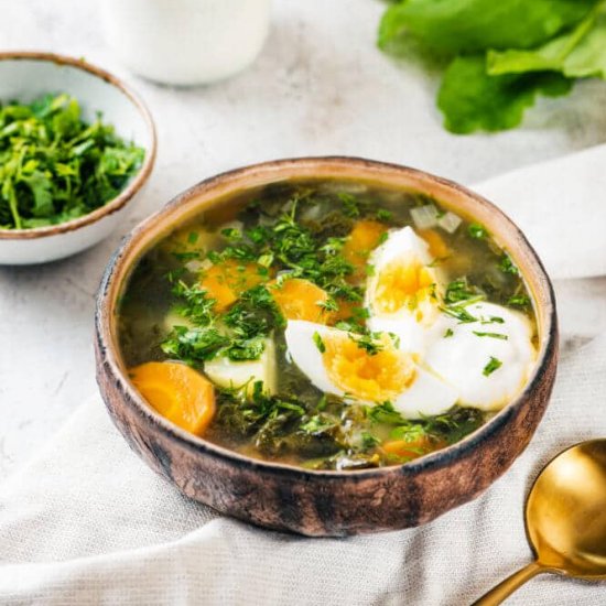 Green Herb Soup with Sorrel