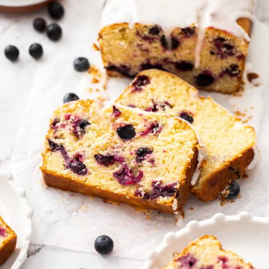 Blueberry Lemon Yoghurt Cake