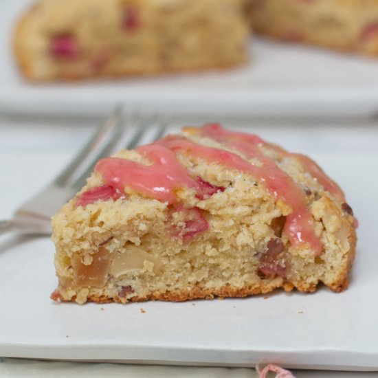 Gluten Free Rhubarb Scones