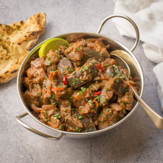 Brinjal Bhaji (Aubergine Curry)