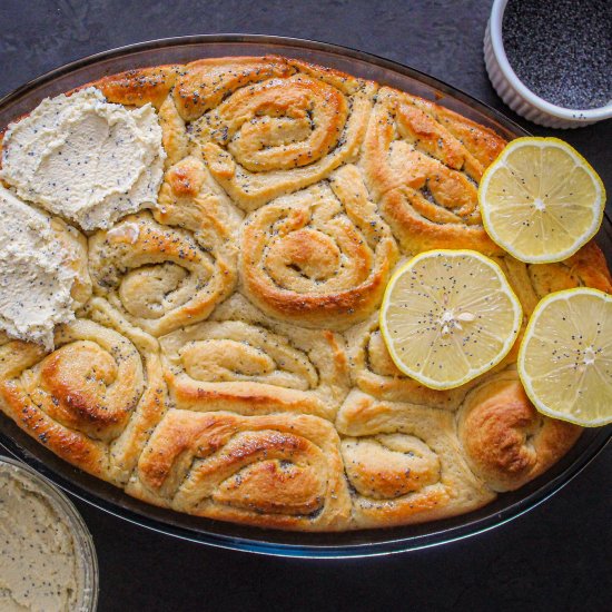 lemon poppy seed sweet rolls recipe