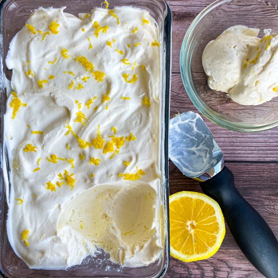 Creamy Lemon Ice Cream (No Churn!)