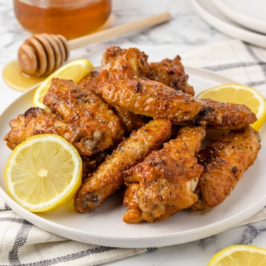 Honey Lemon Pepper Wings