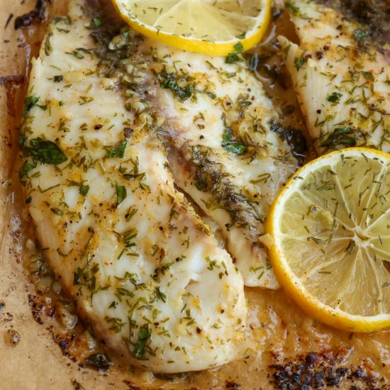 Lemon Dill Baked Tilapia