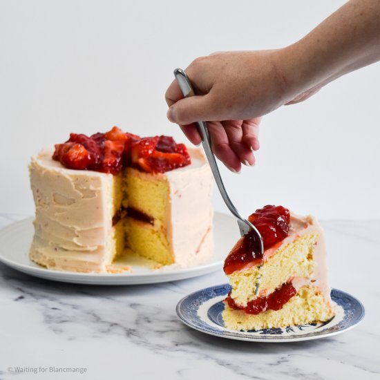 Strawberry Jam Cake