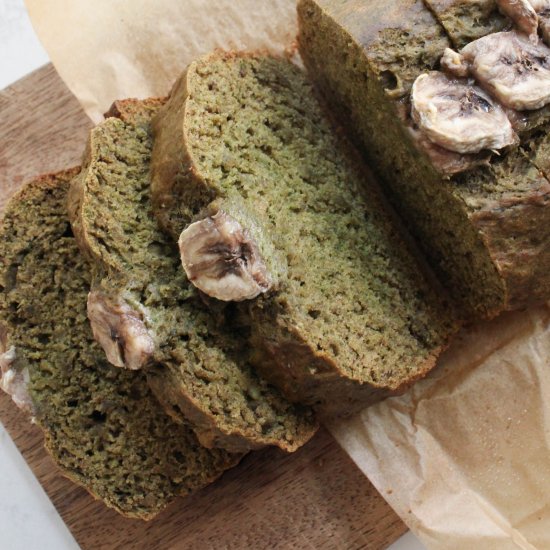 Matcha banana bread