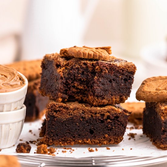 Vegan Biscoff Brownies