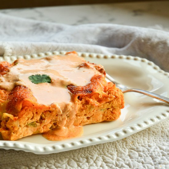 Buffalo Chicken Lasagna