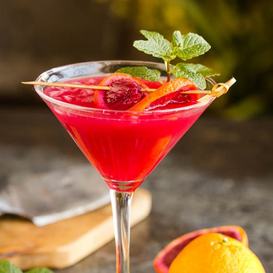 Blood Orange Martini