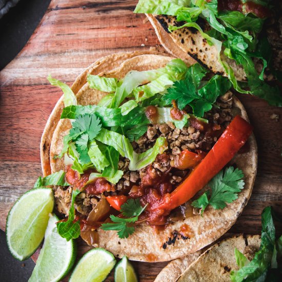 Walnut Lentil Taco Meat