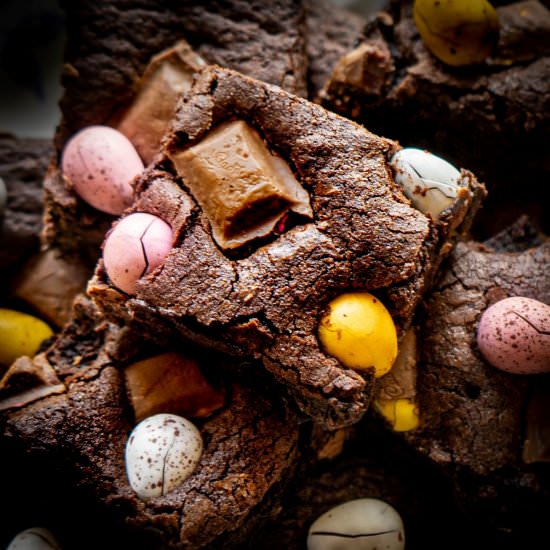 Mini Egg Brownies