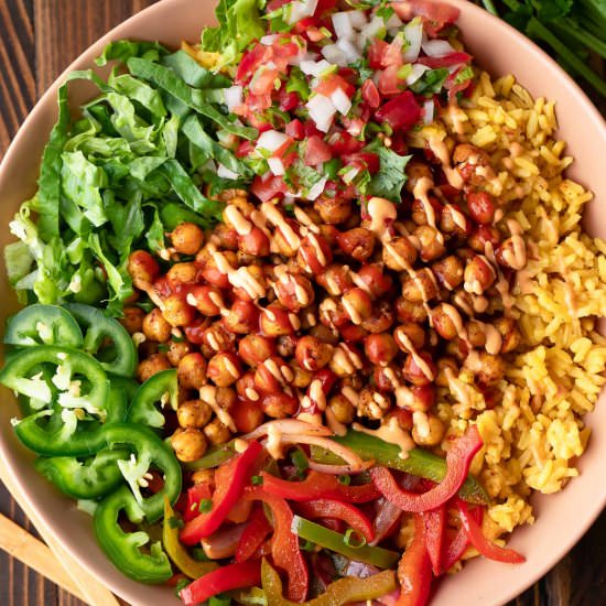 Roasted Veggie Rice Bowls