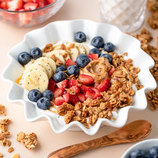 Fruit and Granola Yogurt Bowls