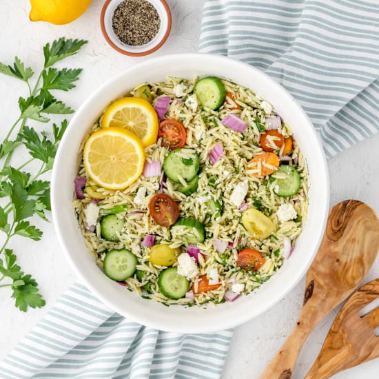 Lemon Orzo Salad