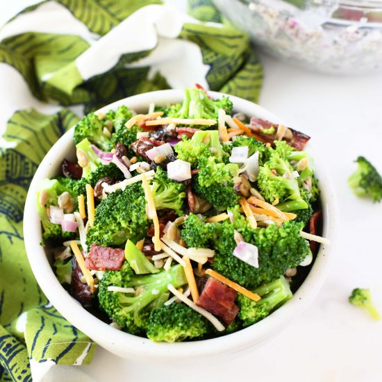 Broccoli Salad with Turkey Bacon