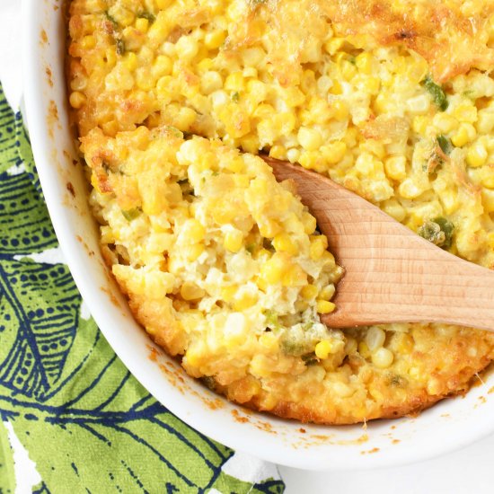 Corn Pudding Made with Sweet Corn