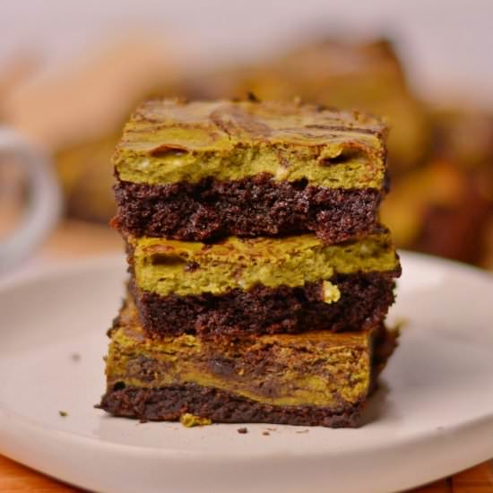 Gluten Free Matcha Brownies