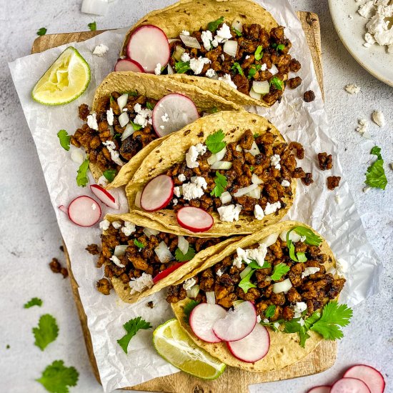 Vegan Carne Asada Tacos