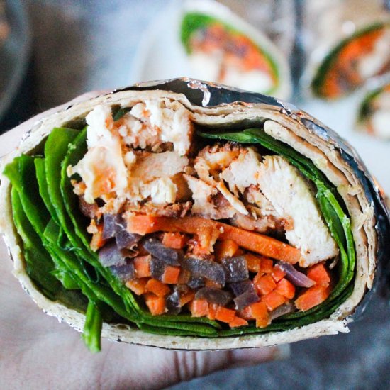 Grilled Sriracha Chicken Wrap