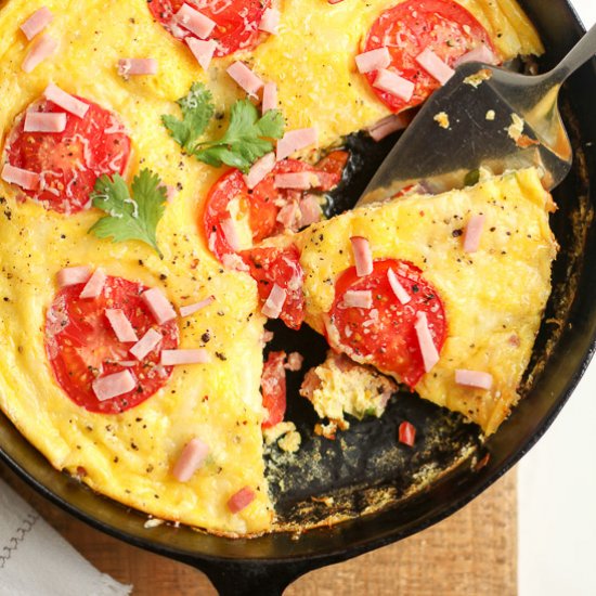 Ham and Cheese Frittata