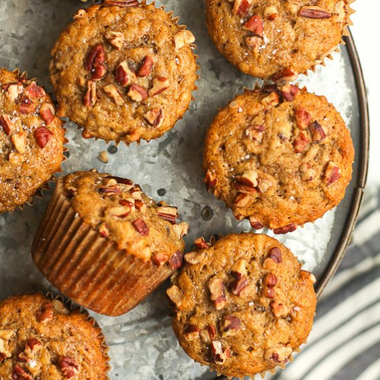 Pecan Banana Muffins