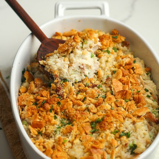 Leftover Turkey Rice Casserole