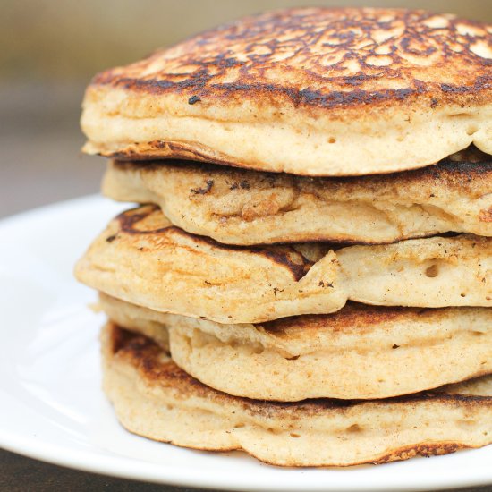 Cinnamon Applesauce Pancakes