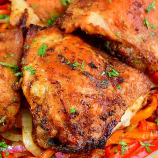 Air Fryer Southwest Chicken Thighs