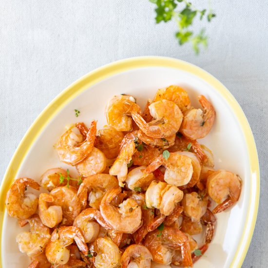 Herb Roasted Lemon Garlic Shrimp