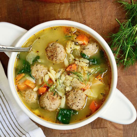 Vegan Italian Wedding Soup