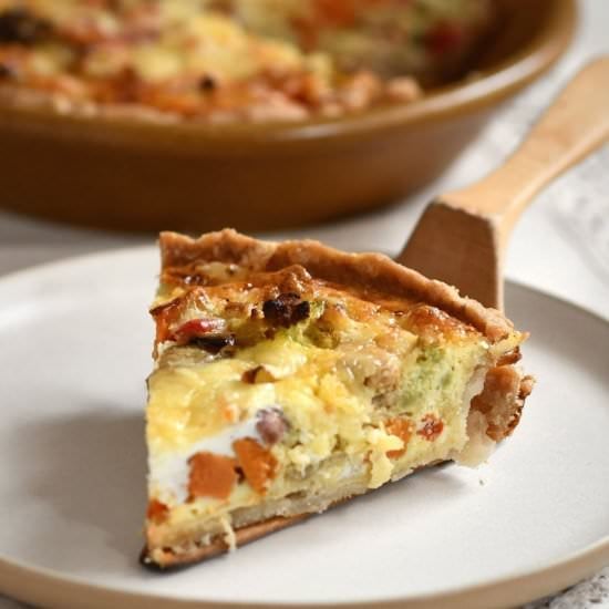 Roasted Vegetable Quiche