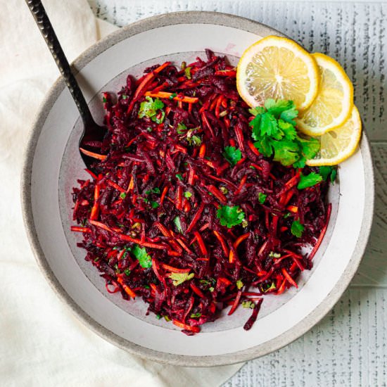 Beet and Carrot Slaw