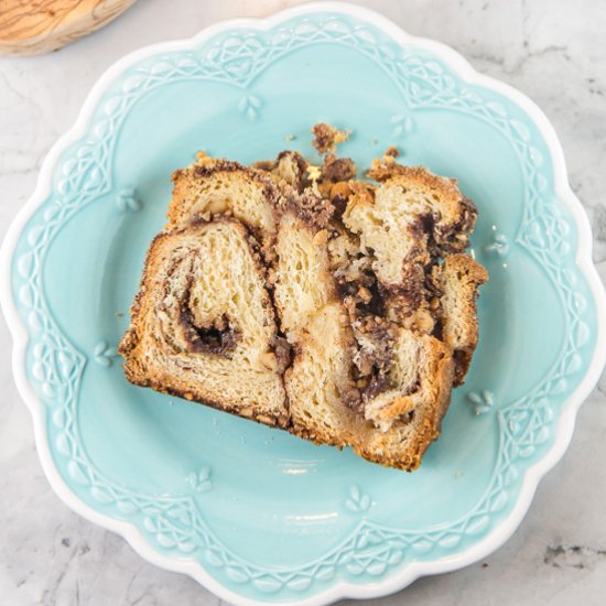 Cinnamon Hazelnut Babka