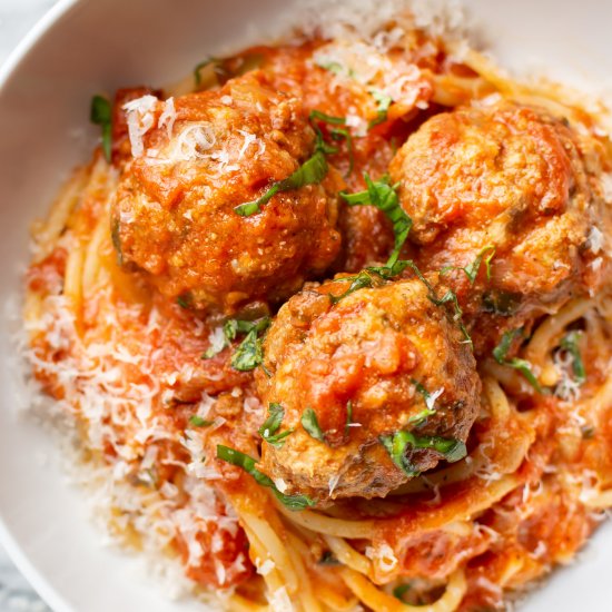 spaghetti and meatballs