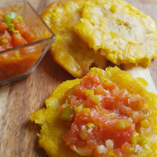 Patacones (Fried Green Plantains)