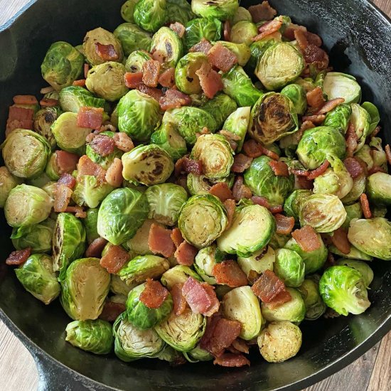 Bacon Balsamic Brussels Sprouts