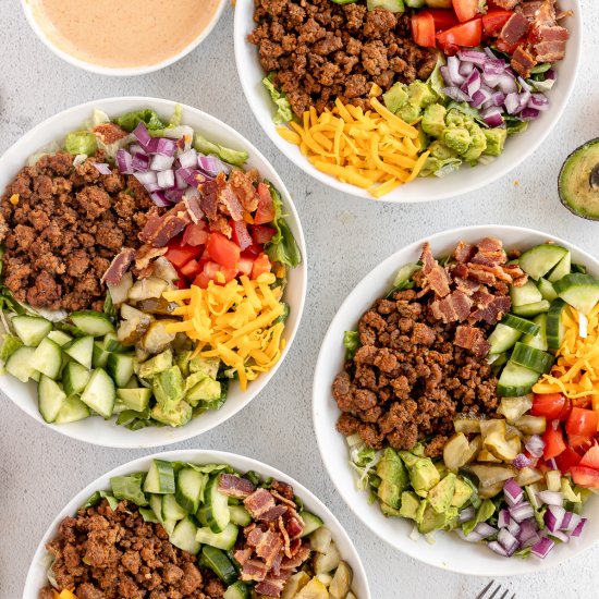 Cheeseburger Bowls