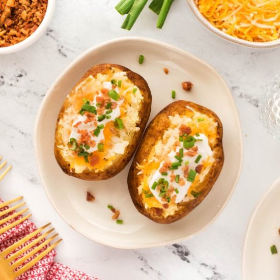 Fluffy Crock Pot Baked Potatoes