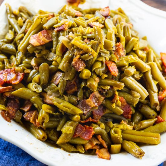 Crockpot Buttery Bacon Green Beans