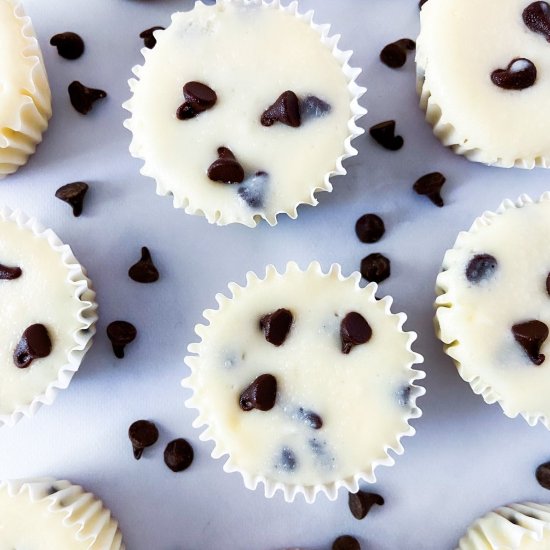 Mini Chocolate Chip Cheesecakes