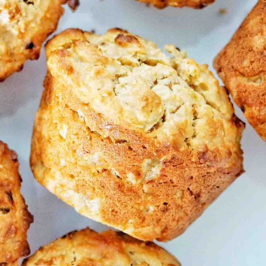 PB Banana Oatmeal Muffins