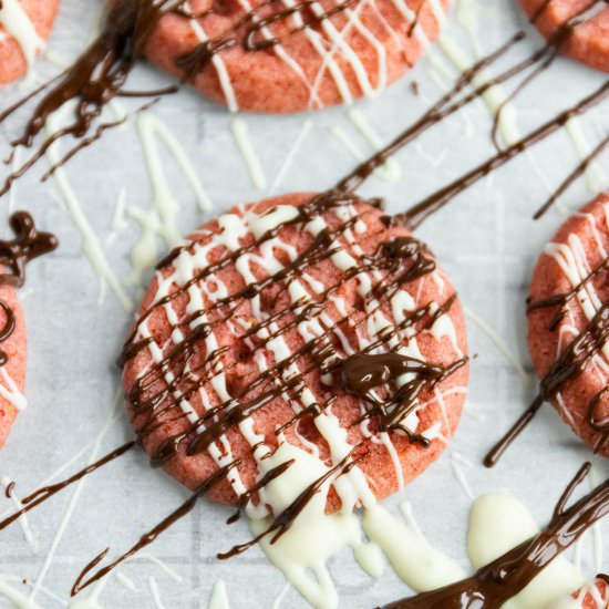 Strawberry Shortbread Cookies