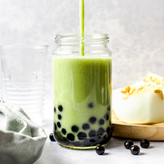 Honeydew Melon Milk Tea – Boba