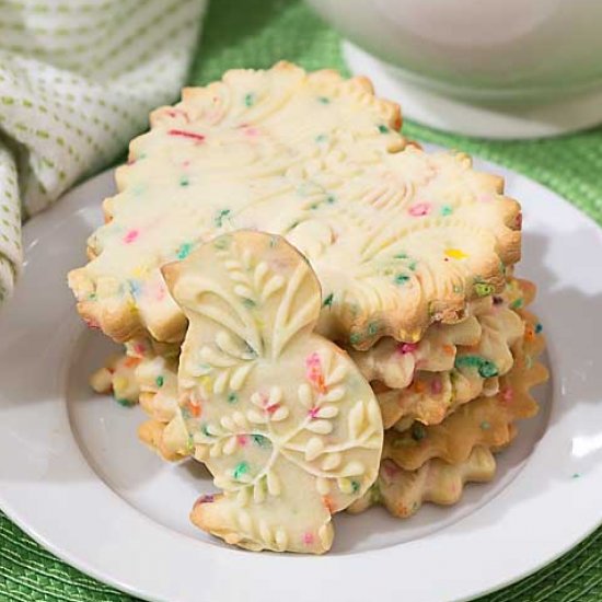 Funfetti Shortbread Cookies 2 Ways