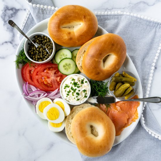 Smoked Salmon Bagel Platter