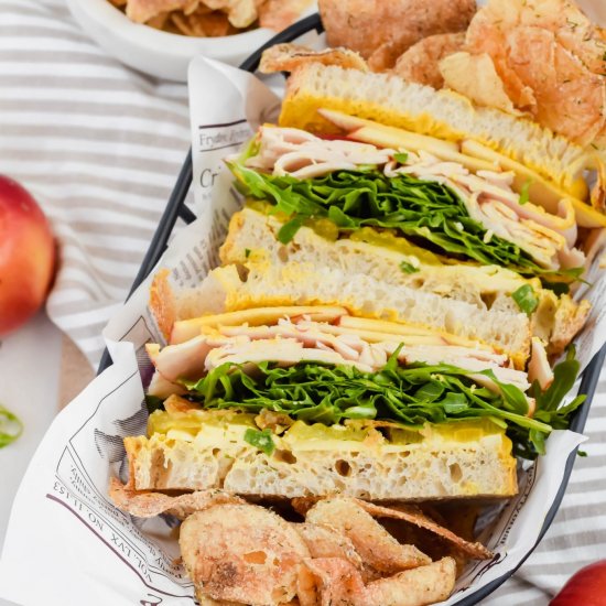 Turkey Apple Cheddar Sandwich