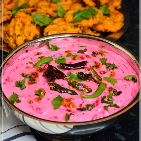 Beetroot Raita / Perugu Pachadi