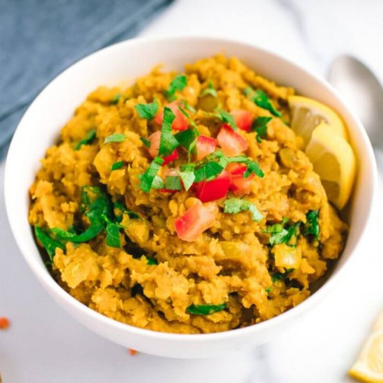 Lentil and Spinach Dahl