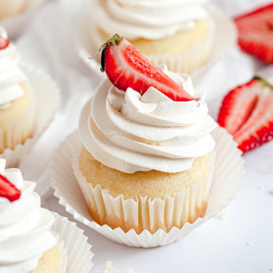 Strawberry Shortcake Cupcakes